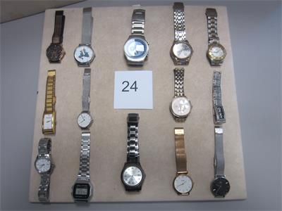 Lotto 24 - 137 orologi usati uomo/donna bracciale metallico varie marche e modelli